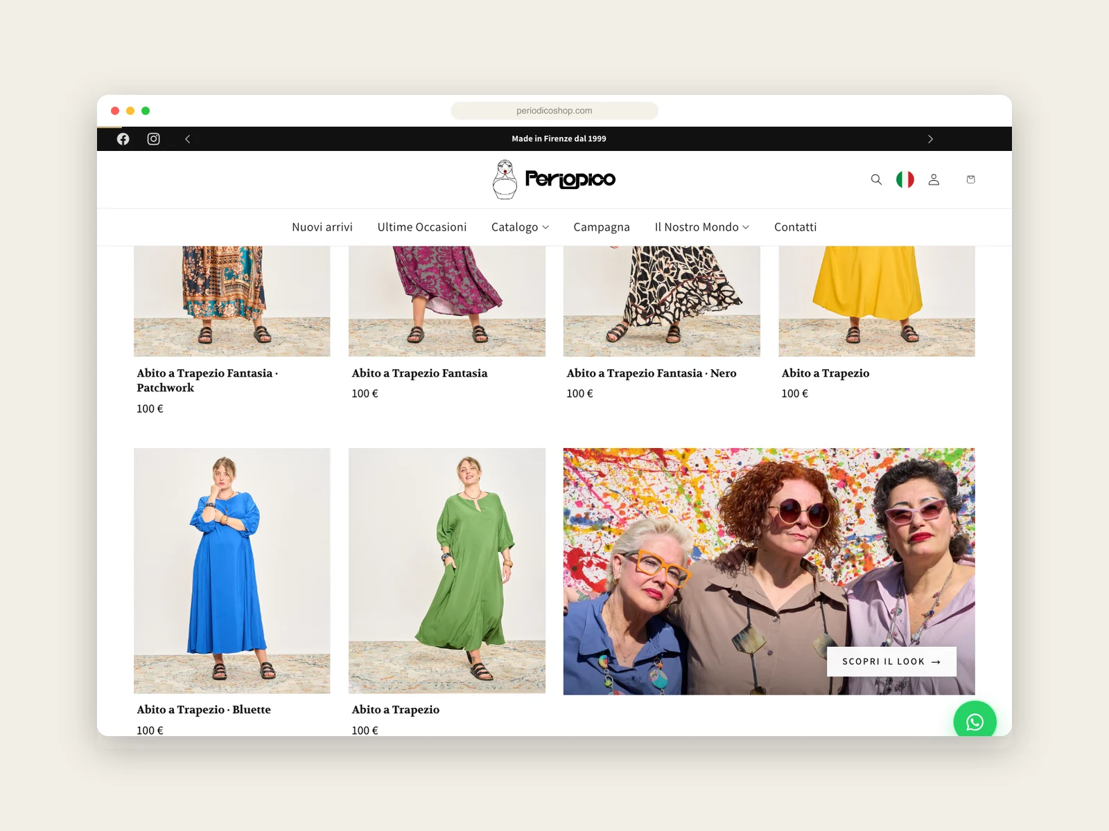 Il catalogo del negozio online Periodico